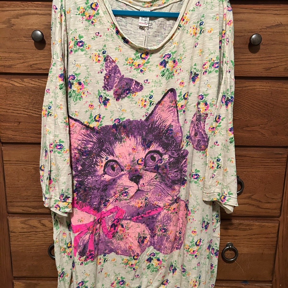 Magnolia Pearl Kitty Tunic Top 1966 NWT